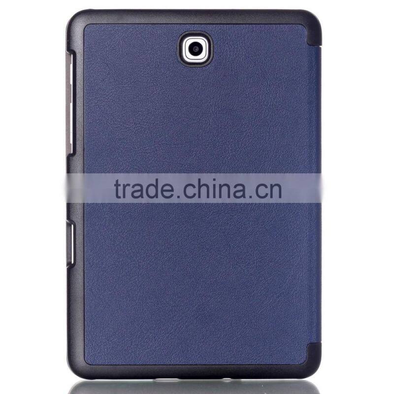High quality Tri-fold pu leather case for Samsung Galaxy TAB S2 8.0 T715 tablet covers