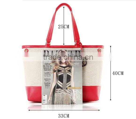 2016 eco friendly plain white cotton tote bag cotton canvas bag for shoping beach handbag