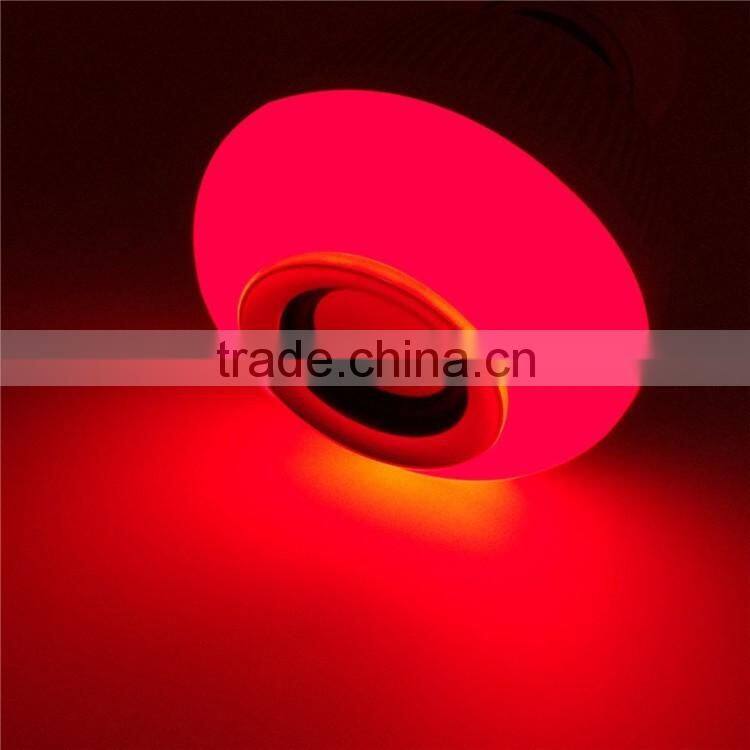 Portable wireless blurtooth LED light muisc blub stereo with ajustable brightness