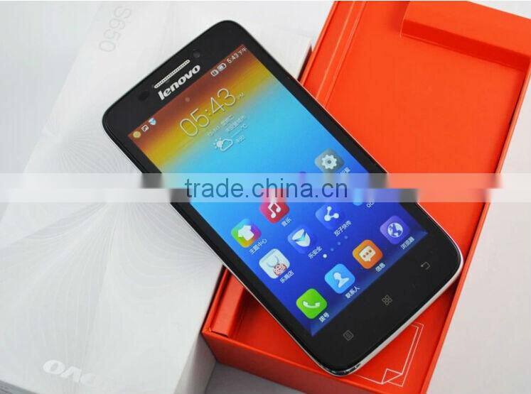 Original Lenovo phone S650 MTK6582 1.3MHz Quad Core Android 4.2 4.7" Gorilla Glass Screen 1GB RAM 8GB ROM Mobile Phone