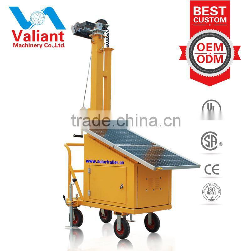 High lumen efficacy construction light stand for night lighting