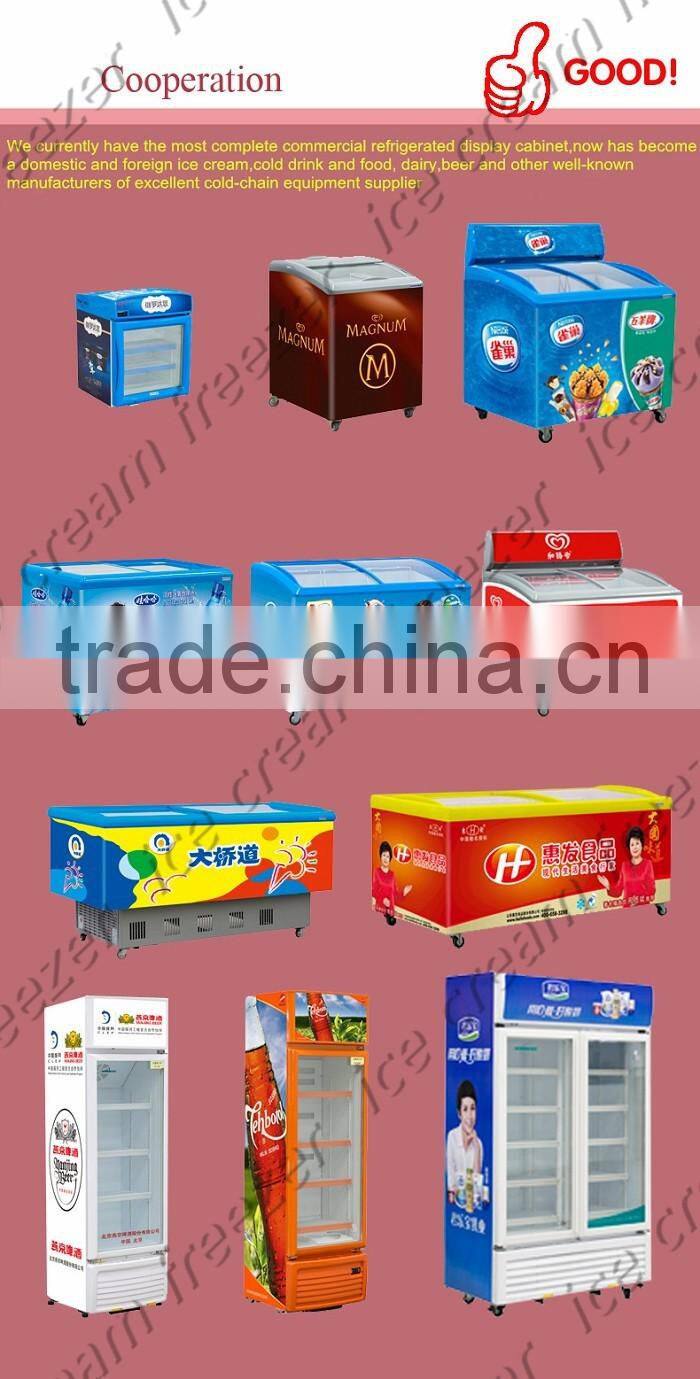 100-600L ice cream freezer chest freezer ice cream showcase chest showcase