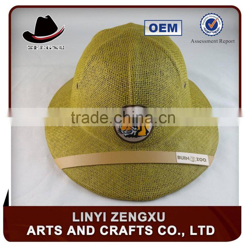 attractive safari outdoor straw mesh hat