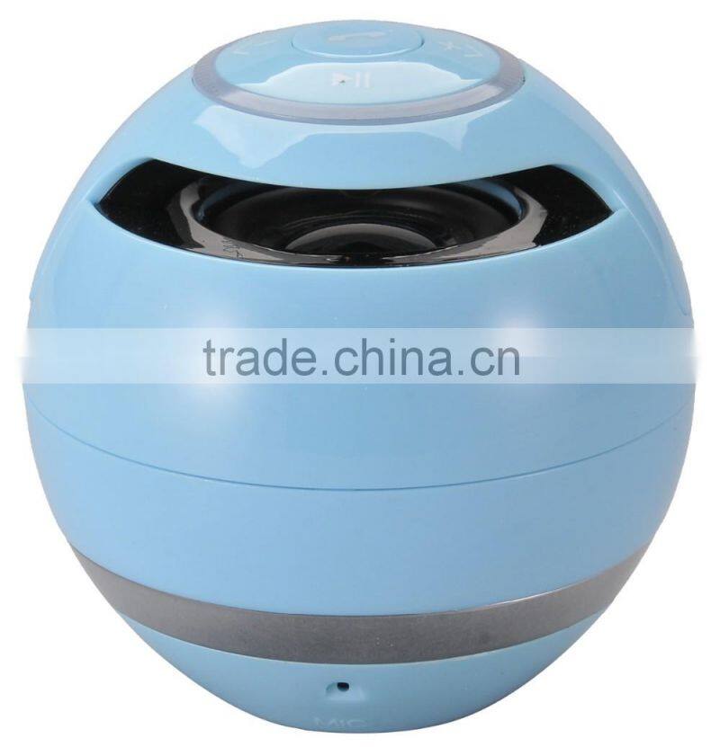 portable mini round ball bluetooth speaker