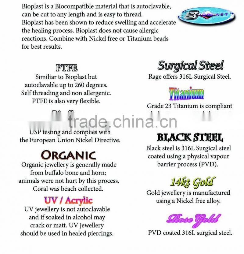 Stainless Steel Heart Star Shape LED Ear Plug Body Piercing Jewellery