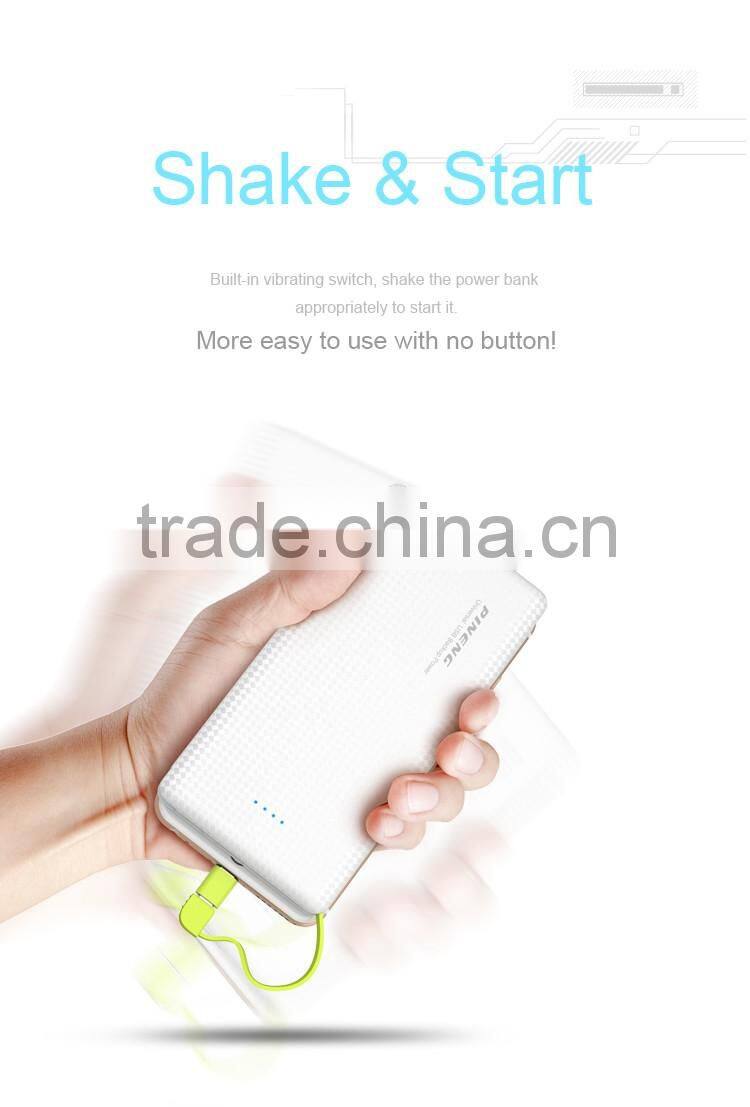PINENG PN-951 2016 newest Version Ultra-thin 10000mAh Credit Card Power Bank