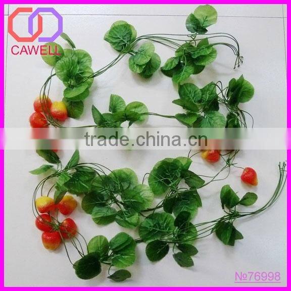 fake artificial strawberry vines