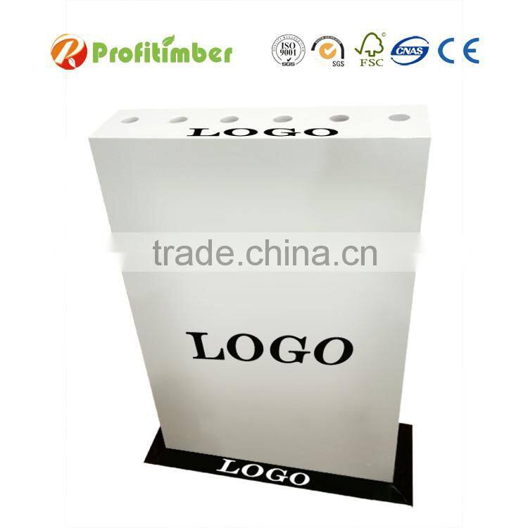 Customized MDF Slatwall Shose Display Slatwall Shelves