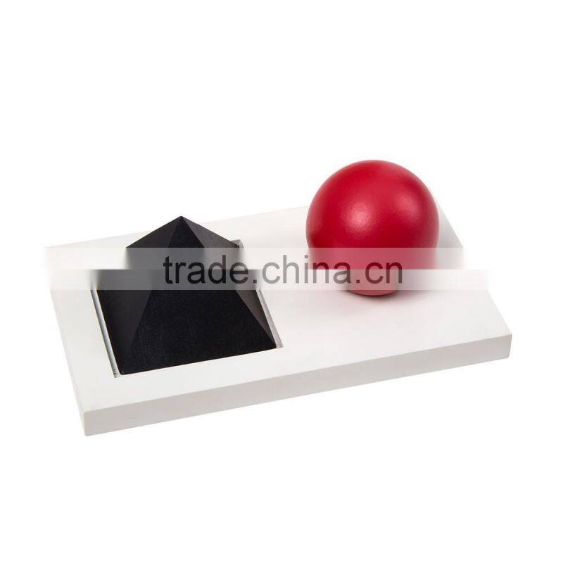 Montessori language material in China noun & verb introduction solids with tray