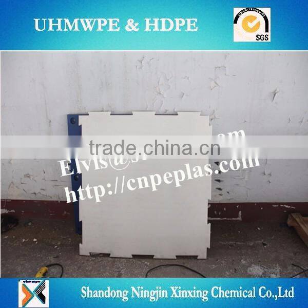 High density plastic boards for synthetic ice skating rink system