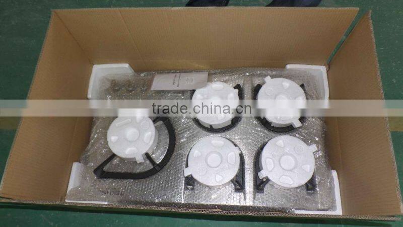 Household table top built-in 5 Burns gas stove with grill and oven portable gas stove