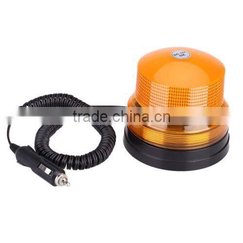 High Power LED Car Vehicle Amber Single Flash Warning Light with Magnetic Mount Beacon Strobe Emergency Alarm Lamp