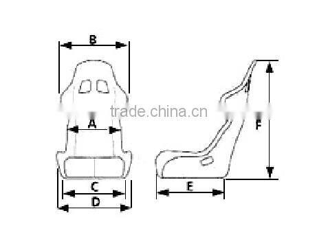 Sport seat type material sport car seat