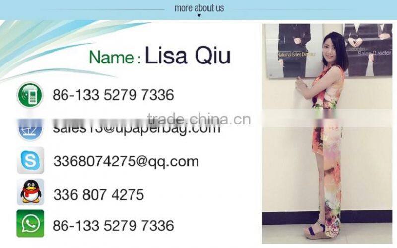 Tear resistant paper bag luxury paper shopping bag kraft bag With Your Own Logo