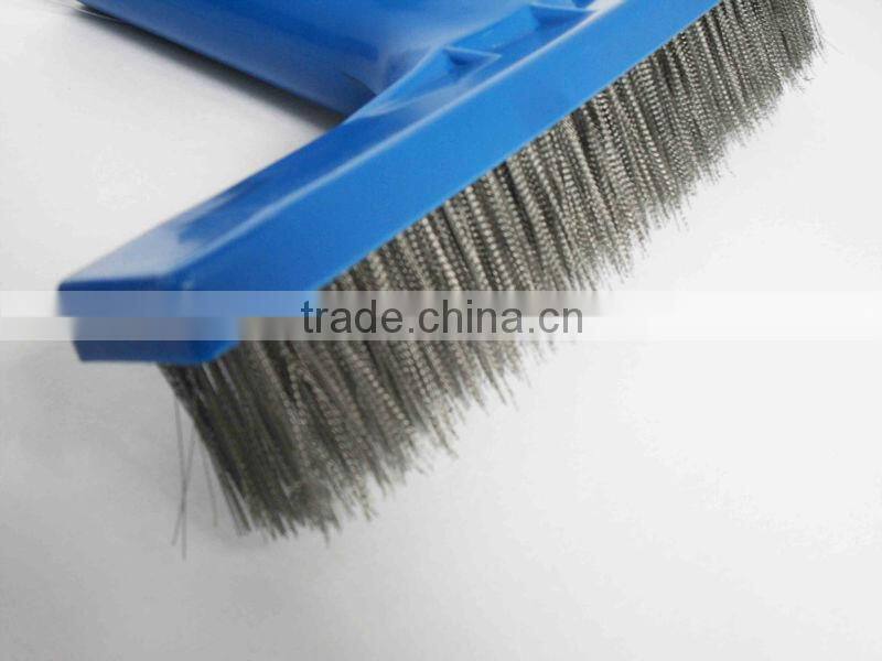 10"/26cm Swimming Pool Cleaning Brush, Steel Wire Wall BrushP1405/ss