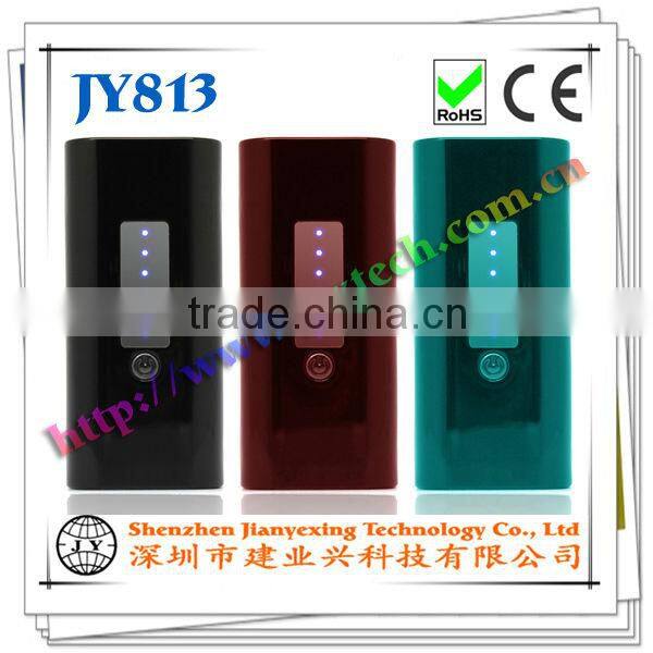 4400mAh with built in dual lamps flashlight mobile phone power bank