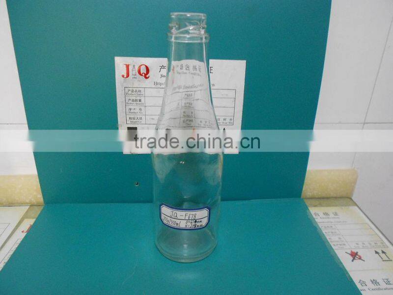 350ml clear glass hot sauce bottle