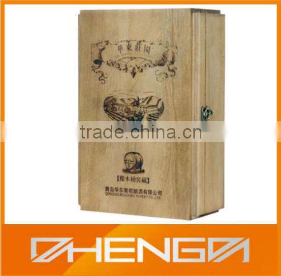 High Quality China Manufaturer Antique Floral Decoration Christams Wine Gift Box Packaging(ZDW13-W022)