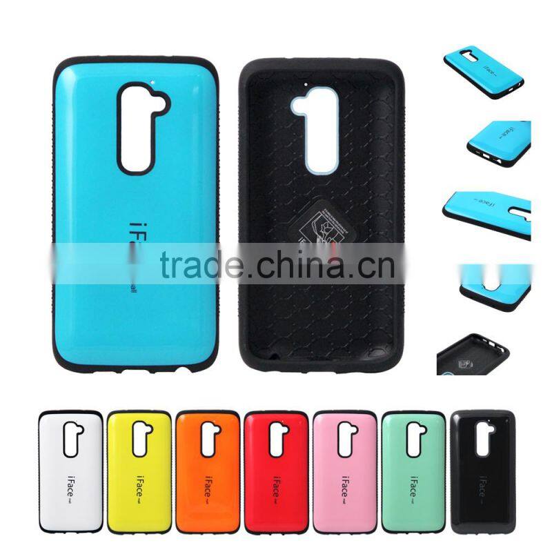 Top ten selling Iface mall case for LG g2, various color pc and tpu iface mall cover for LG g2
