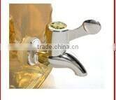 Large volume glass dispenser jars with lid