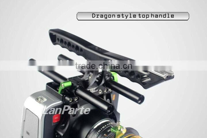Lanparte BMCC dslr rig shoulder photo video kit with Black Magic Cinema Camera