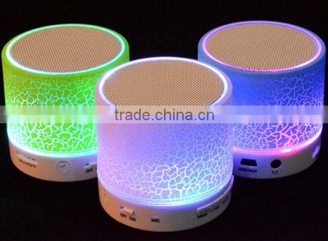 LED Portable Mini Bluetooth Speakers Wireless Smart Hands Free Speaker With FM Radio Support SD Card For iPhone Samsung A9