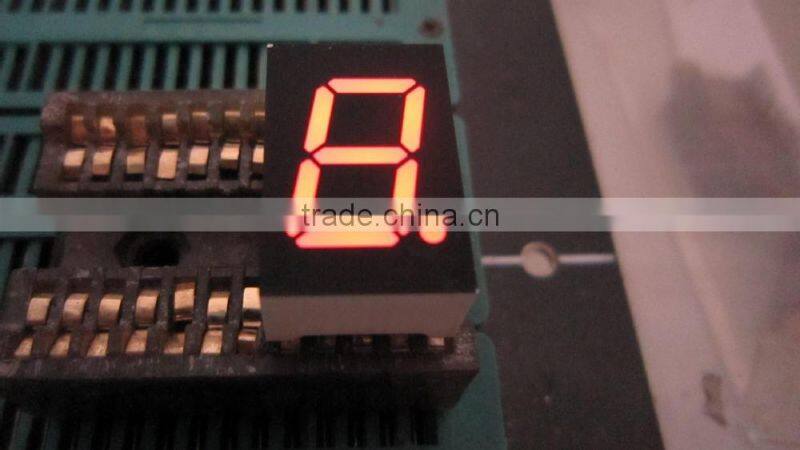 0.56 inch 1 digit led display, amber color 7 segment