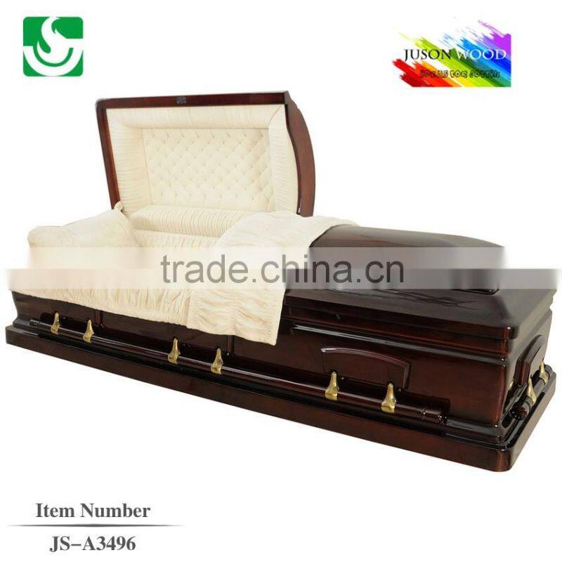 BV certified rich matte finish wholesale wood casket handle
