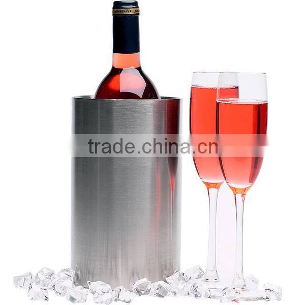 750ml plastic stainless steel wine cooler ice bucket