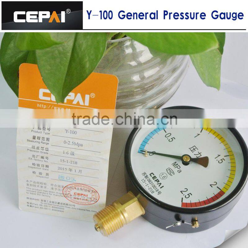 Y-100 bar Pressure Gauge