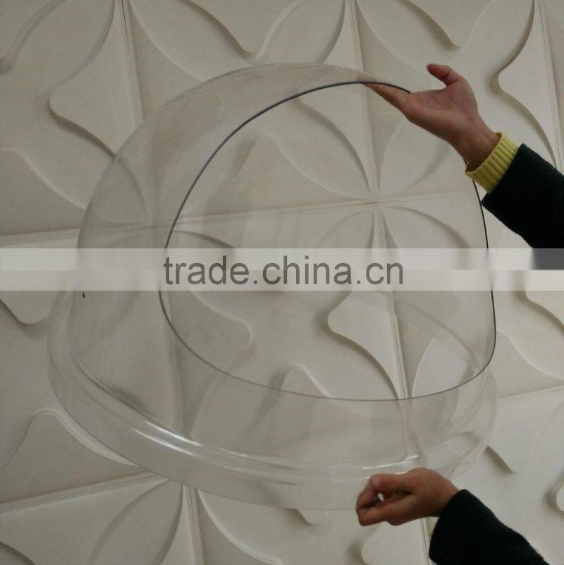 OEM Vacuum Forming PETG Plastic Dust Cover for Cotton Candy Machine