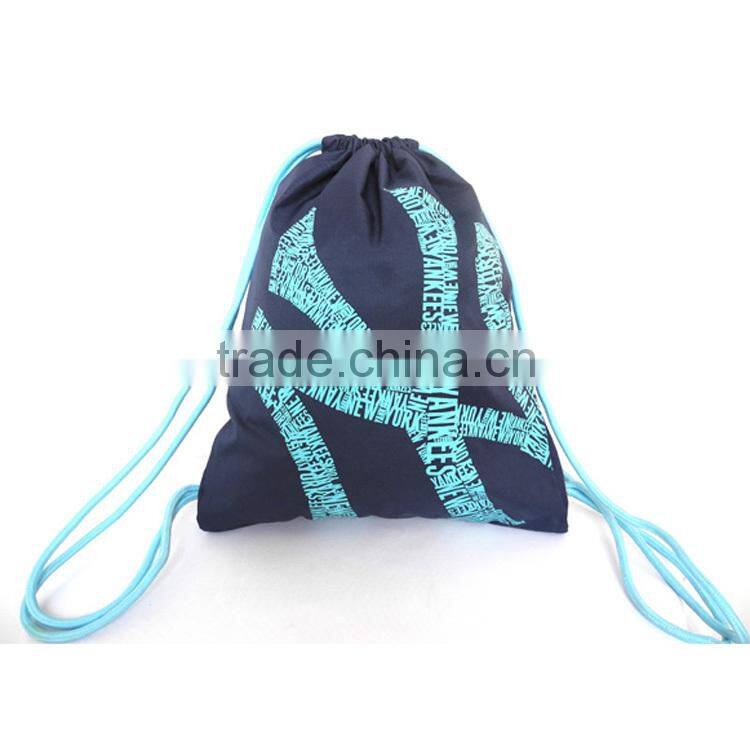 Double Shoulder Waterproof Drawstring Bag Polyester