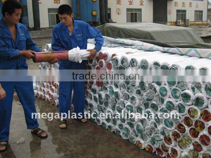 Imitation Wood vinyl linoleum floor in Sheet/ Roll