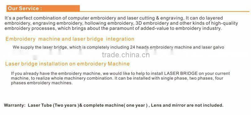 Laser Bridge for Embroidery Machine