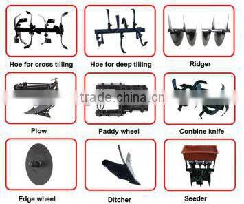 7HP Diesel petro scarifier with ridger hoe plough