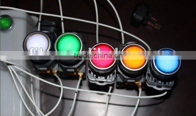 LA38-10D/203 rubber waterproof push button micro switch led 12v