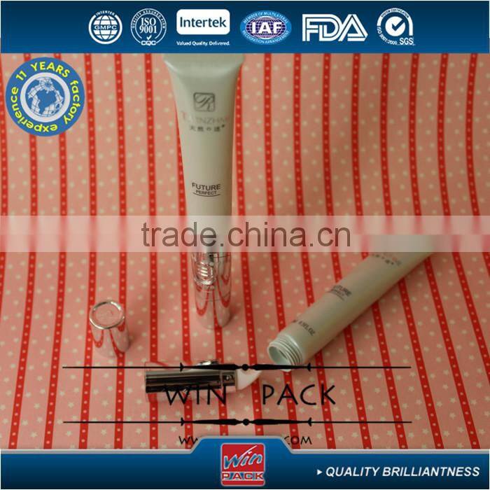 20ml vibrating plastic tube for eye cream, vibrating plastic tube with metal applicator, plastic tube manufacturer