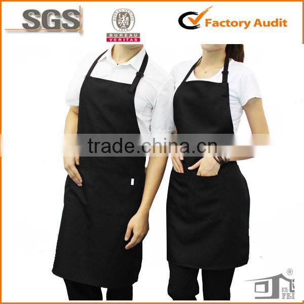 polycotton blank neck apron logo custom printing
