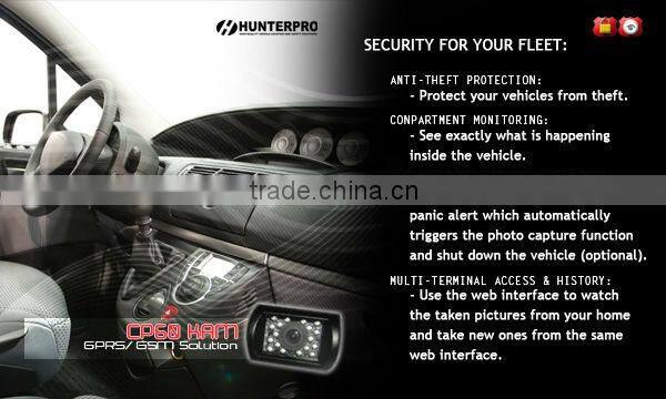 GPS Vehicle Tracker, Remote Image Capture GPRS/ GSM enabled (HP-KAM)