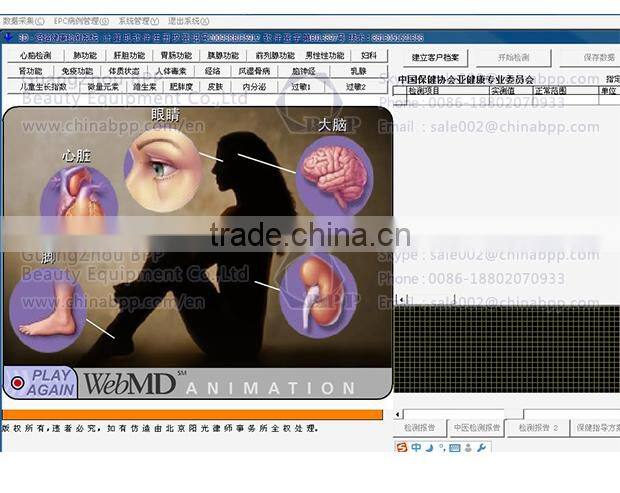 With best price quantum magnetic resonance body analyzer software for health examination