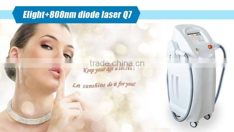 2016 New vertical no no hair removal ipl system for laser diodo 808