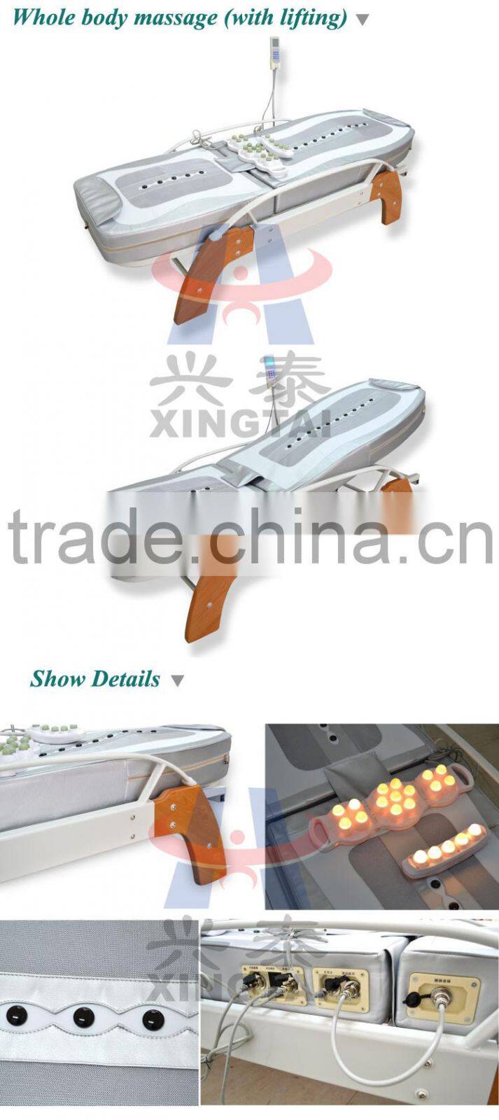 XT-168-1C Electric Infrared Thai Roller Jade Stone Massage Bed