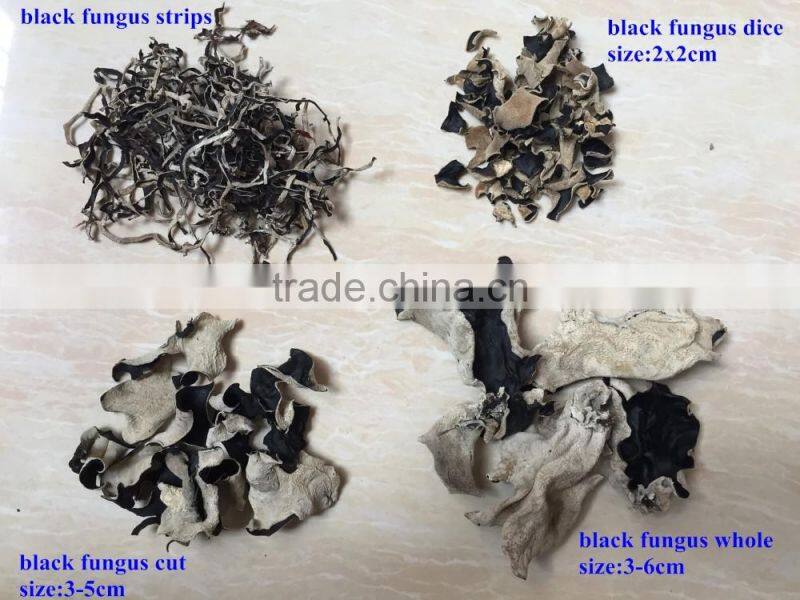 low price dried white back black fungus whole/Dice/cut/strips