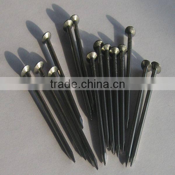 High quality 1-6'' galvanized polished common round wire nail factory