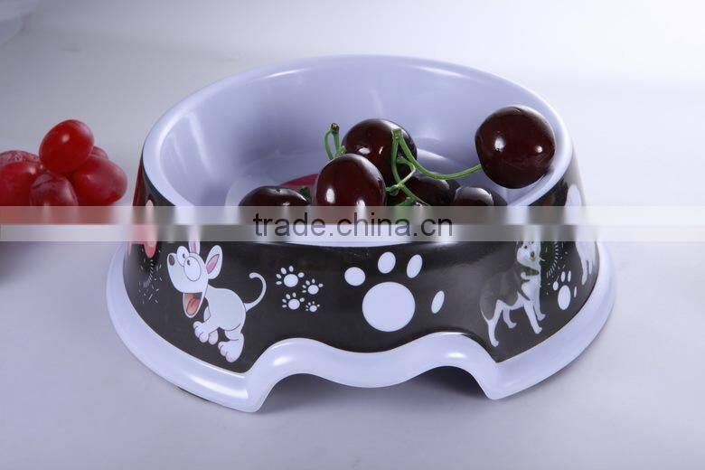 2016 New design crown shape melamine pet bowl for you loving kitty wire feeder