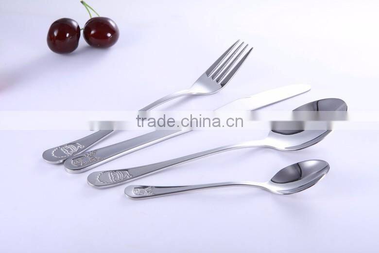 Christmas design stainless steel cutlery set for children, buy direct from china factory, godrej sofa set designs