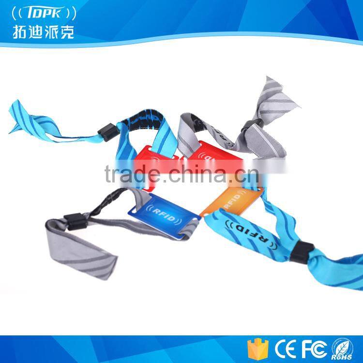 Nylon 13.556mhz safety strap nfc payment wristband