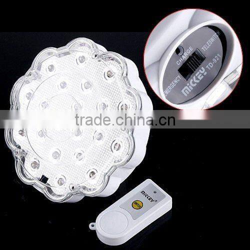 Rechargeable Emergency 21 LED Light Lamp Remote Control
