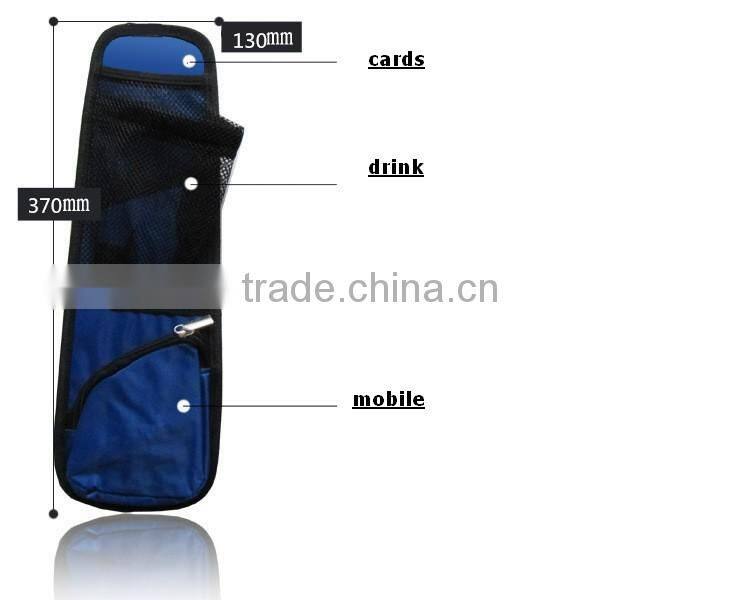 Universal Nylon Car Seat Side Multi Pockets Storage Bag/Car Interior Seat Cover Hanging Bags with Storage Pockets Seat Bag