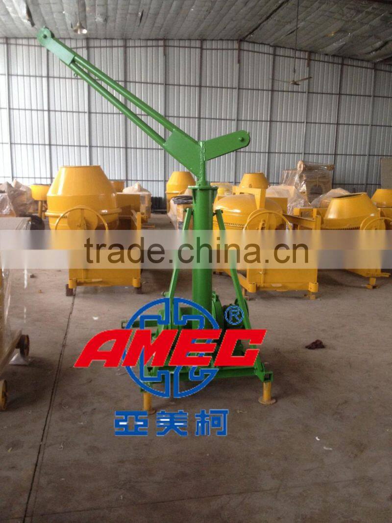 AMEC 1000kgs construction mini portable crane small crane with diesel engine